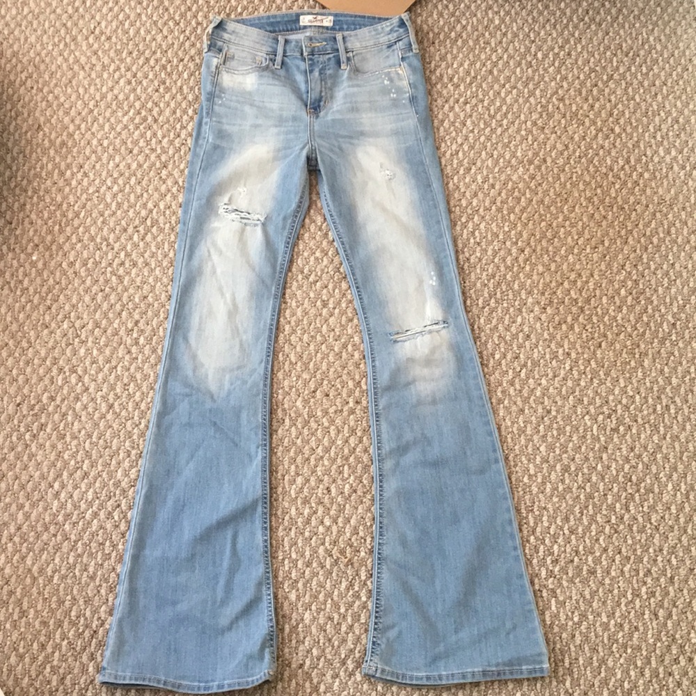 Distressed hollister jeans